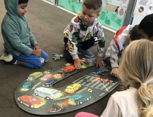 blooming buds children playing