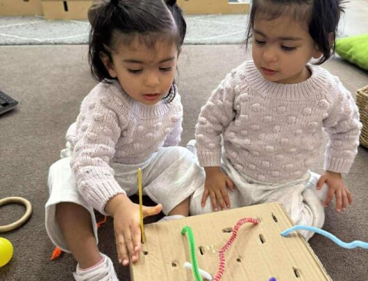 blooming buds children playing