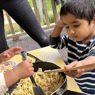blooming buds children playing